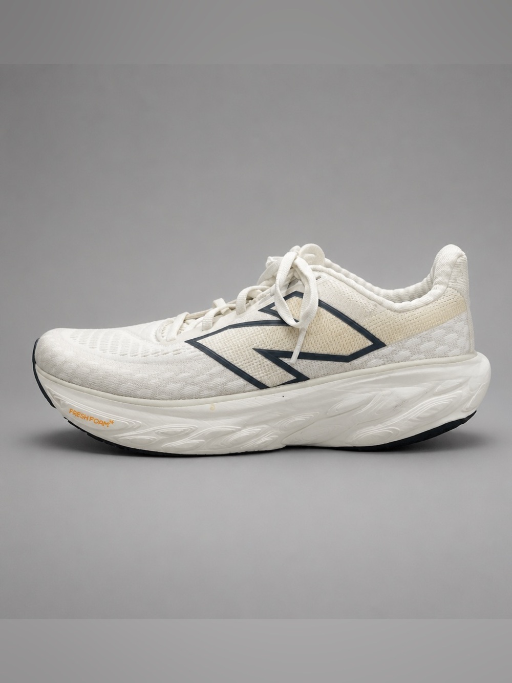 New Balance Women's White and Navy Athletic Running Shoes
